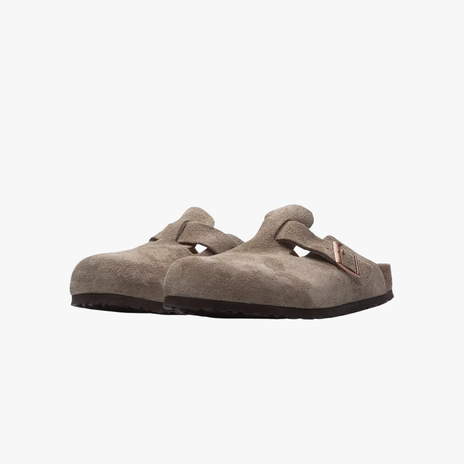 Birkenstock Boston Soft Footbed "Suede Taupe"
