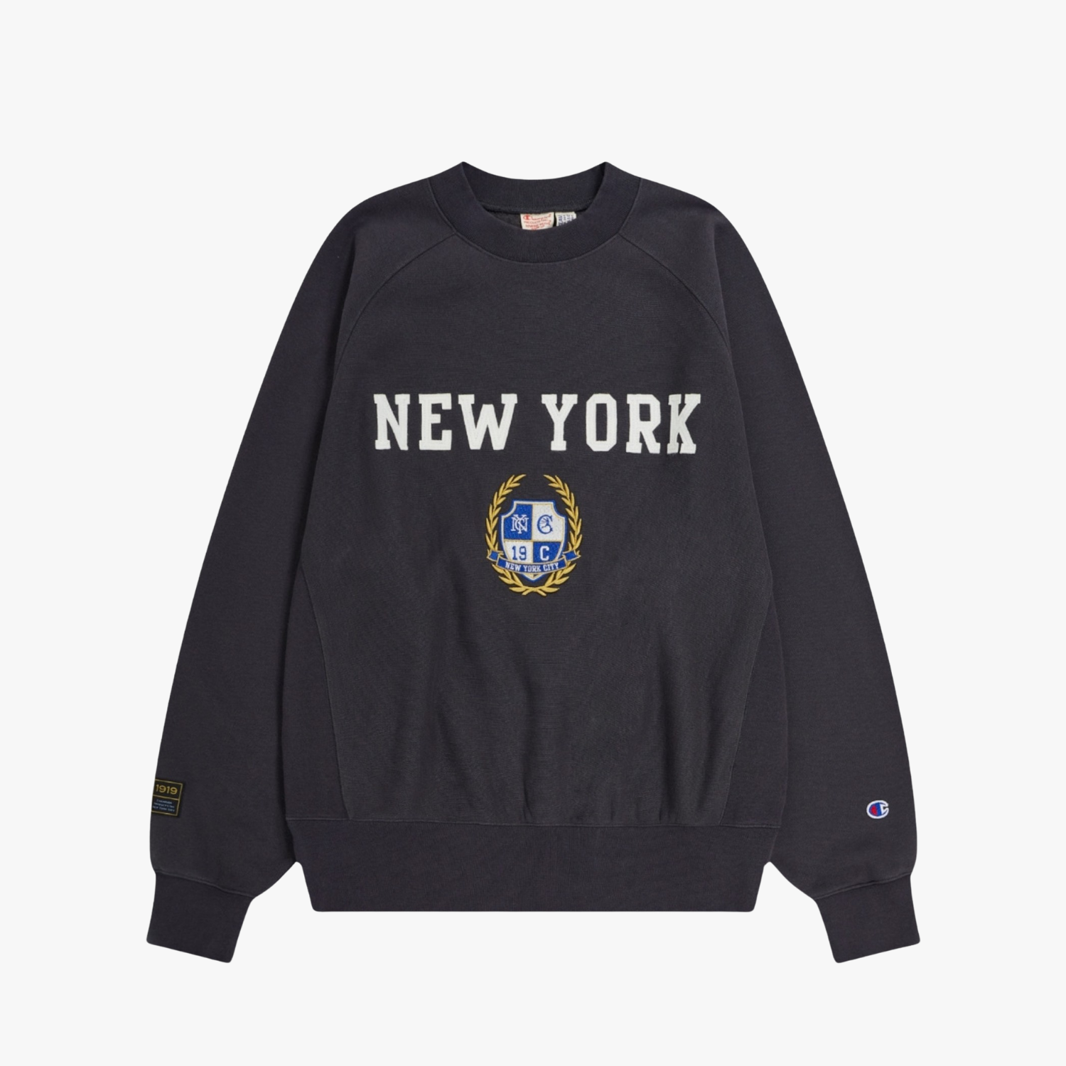 Champion Reverse Weave Crewneck Sweatshirt, Black