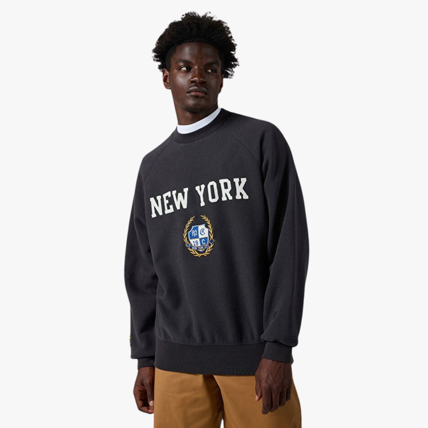 Champion Reverse Weave Crewneck Sweatshirt, Black