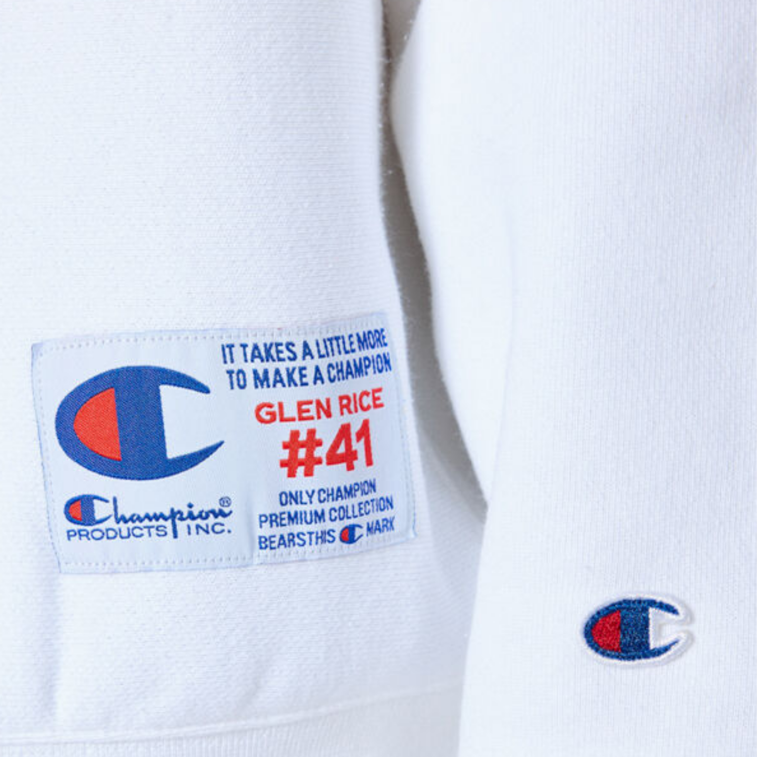 Champion x Glen Rice Crewneck Sweatshirt, White