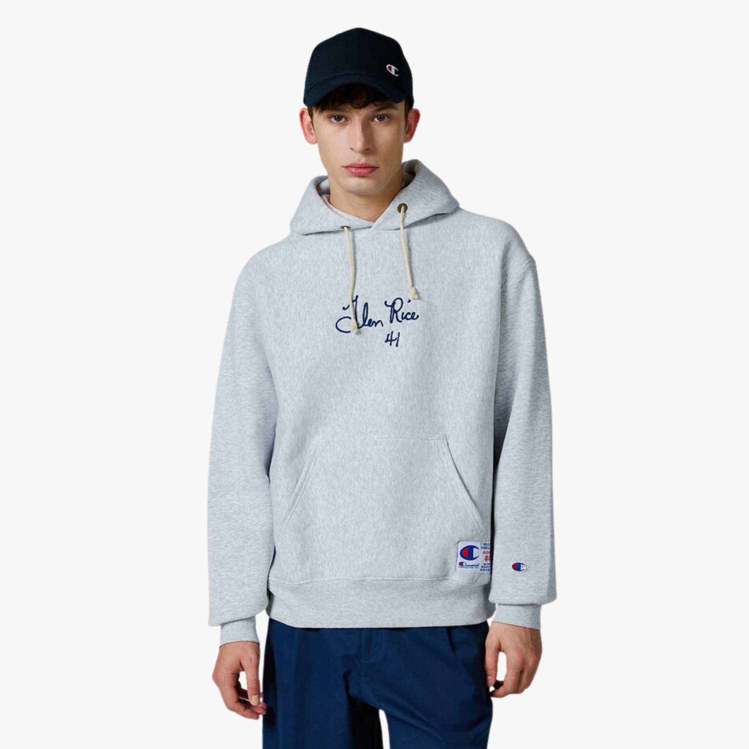 Champion X Glen Rice Hooded Sweatshirt, Grey