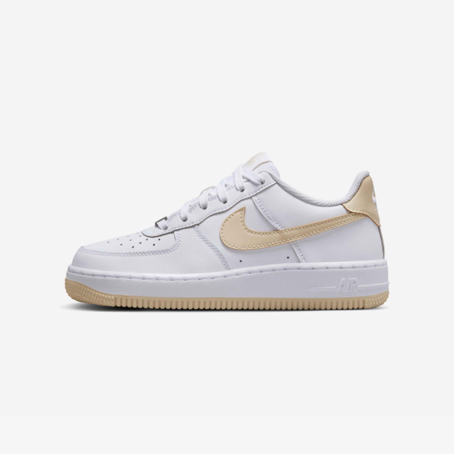 Nike Air Force 1 "White Light Khaki" (GS)