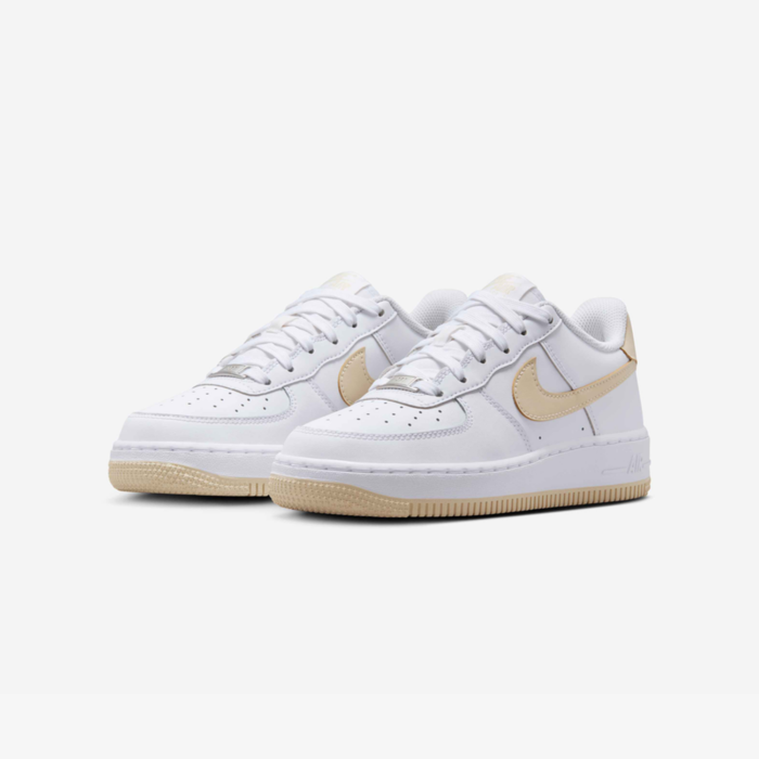 Nike Air Force 1 "White Light Khaki" (GS)