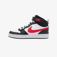 Nike Court Borough Mid 2 "White Black University Red" (GS)