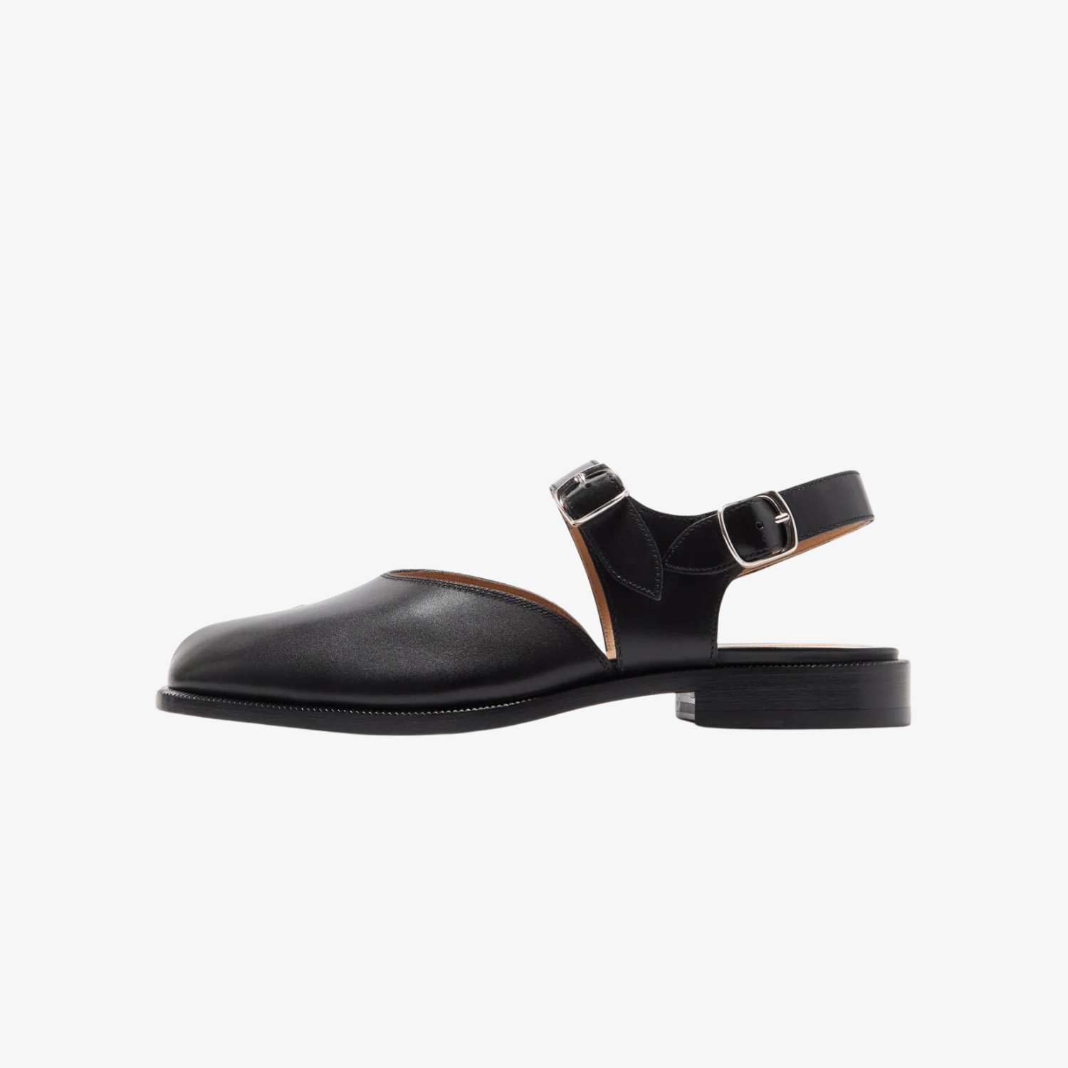 Maison Margiela Tabi Sandals MM Box Calf "Black"