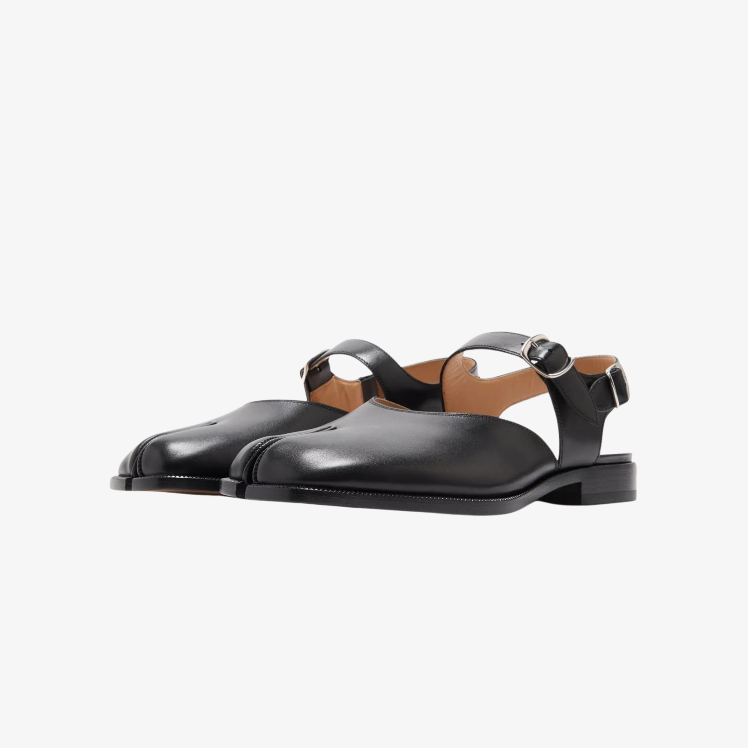 Maison Margiela Tabi Sandals MM Box Calf "Black"