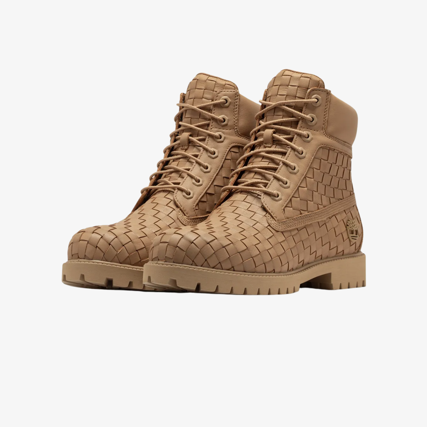 Stivaletti Timberland Woven 6 inch allacciati "Full Grain Medium Beige"