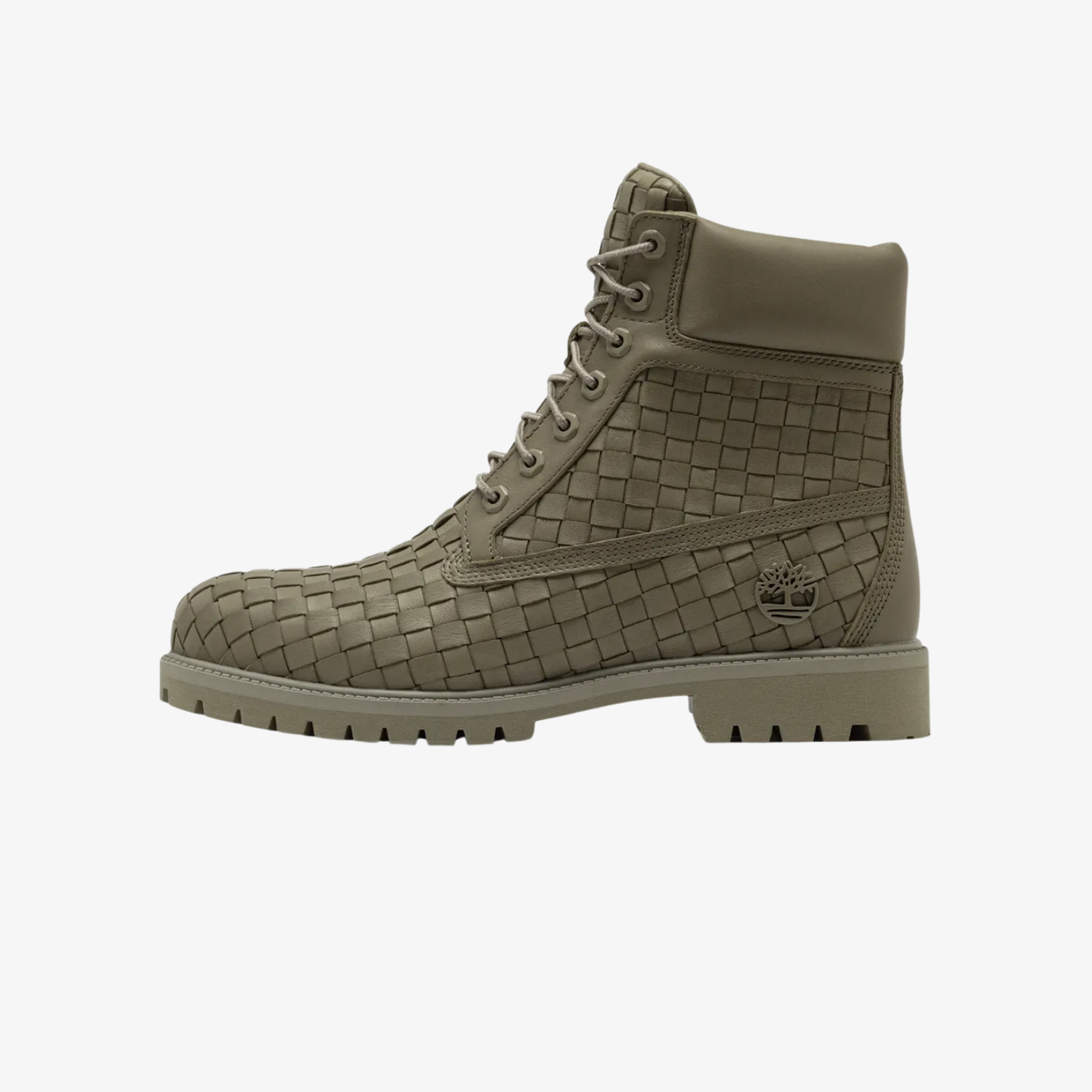 Timberland Woven 6 inch Lace up Boot "Olive Full Grain"