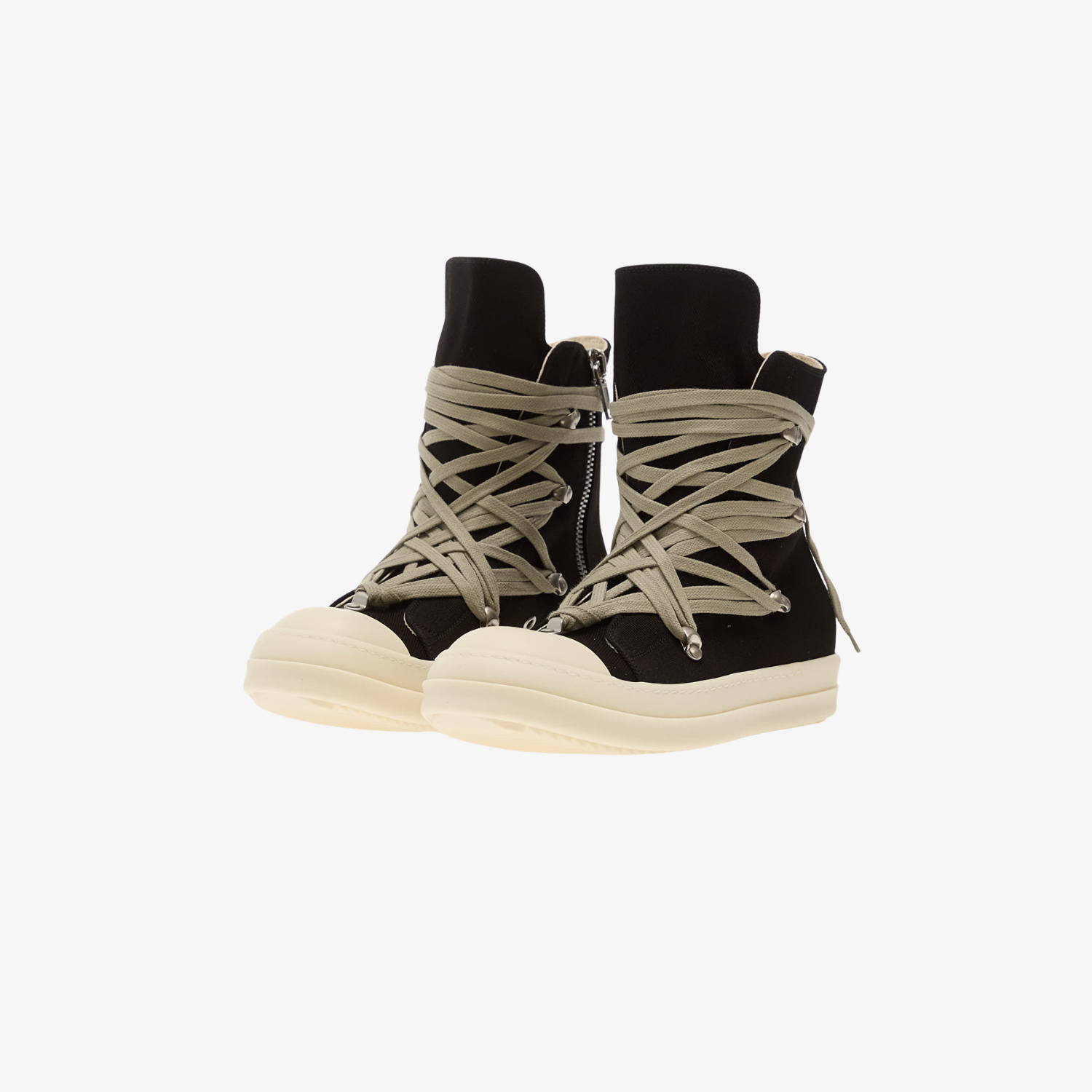 Megalace Sneaks Overdyed Denim + Mega Laces Dark Dust/Milk/Milk