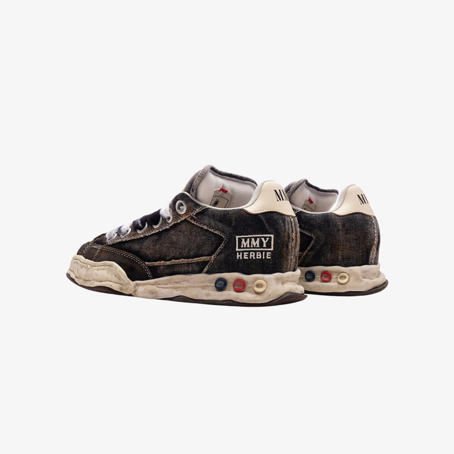 Mihara Yasuhiro Herbie Original Sole Puffer Canvas Low-Top Sneaker Black