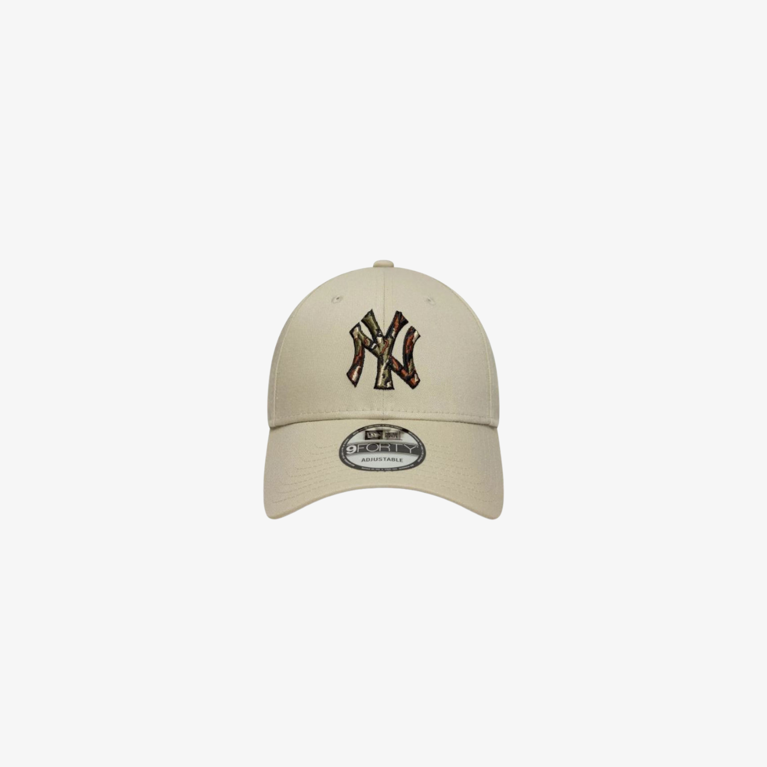 New Era New York Yankees MLB Outline Camo Cream 9FORTY Cap