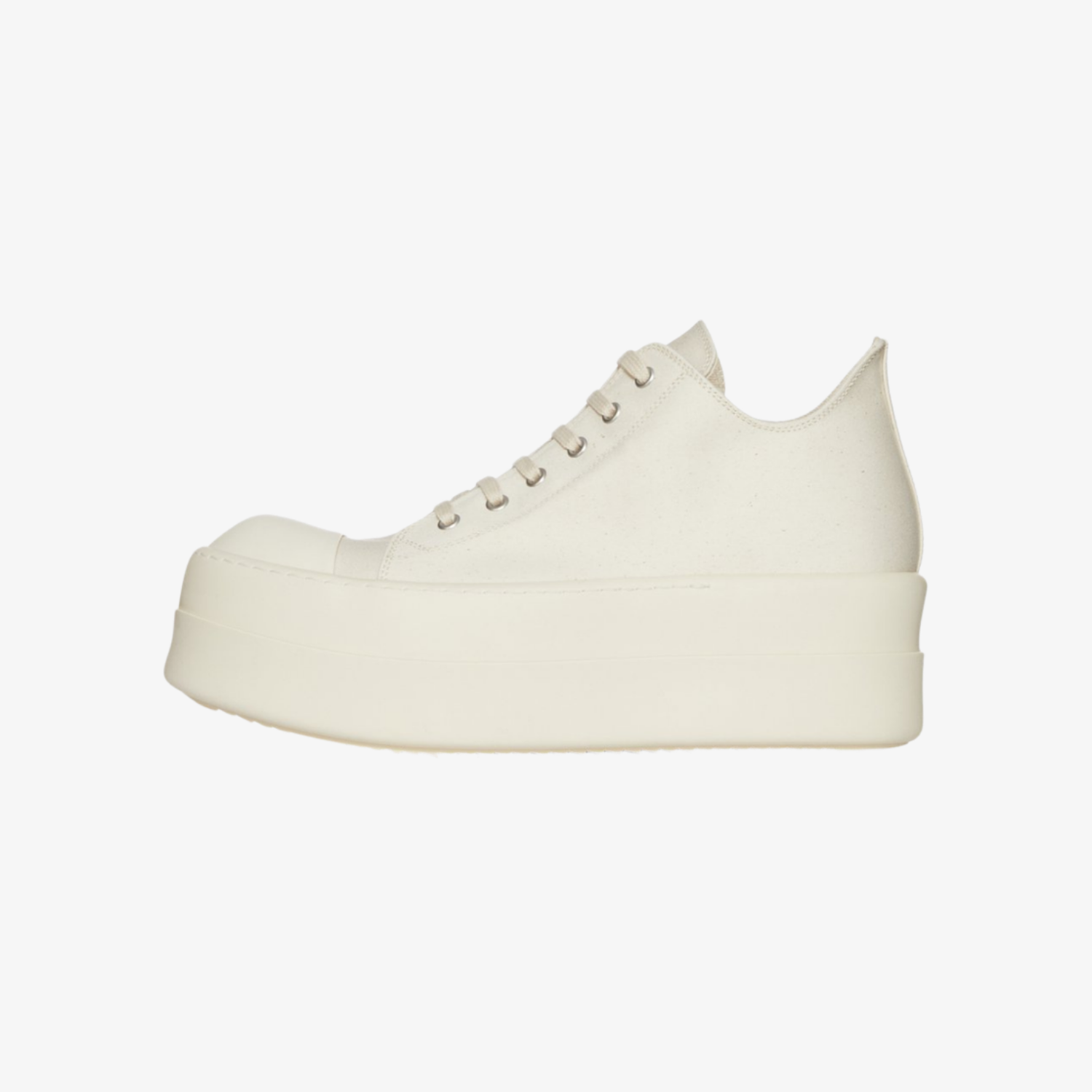 Rick Owens Double Bumper Low Sneaks Pearl/Milk/Milk