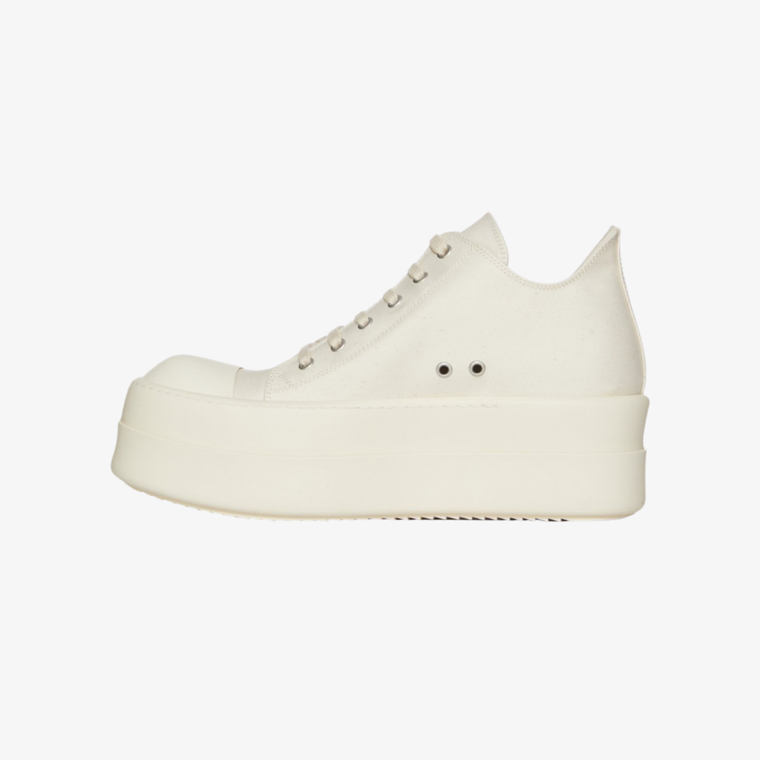 Rick Owens Double Bumper Low Sneaks Pearl/Milk/Milk