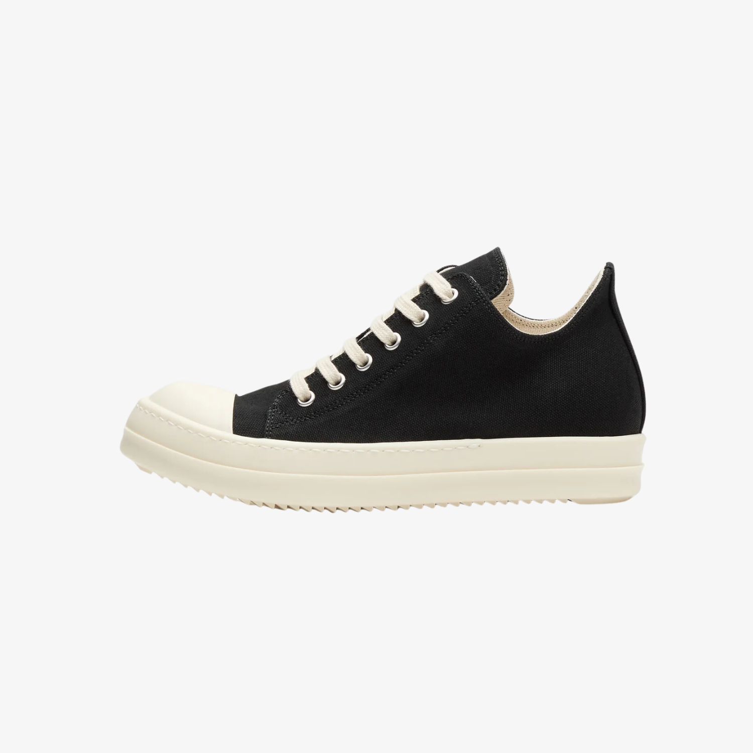 Rick Owens Low Sneaks Scarpe Black/Milk/Milk Wmns