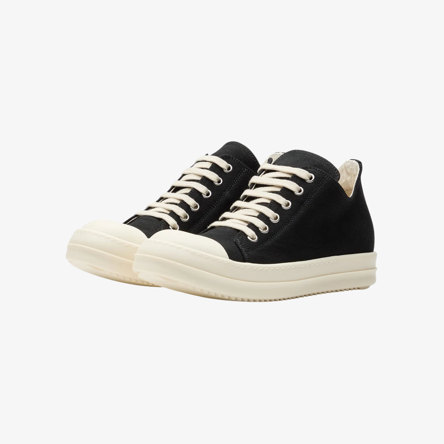 Rick Owens Low Sneaks Scarpe Black/Milk/Milk Wmns