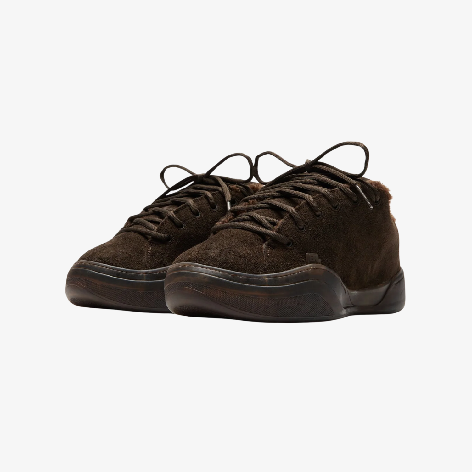 Suede Vamp Sneakers Dark Brown