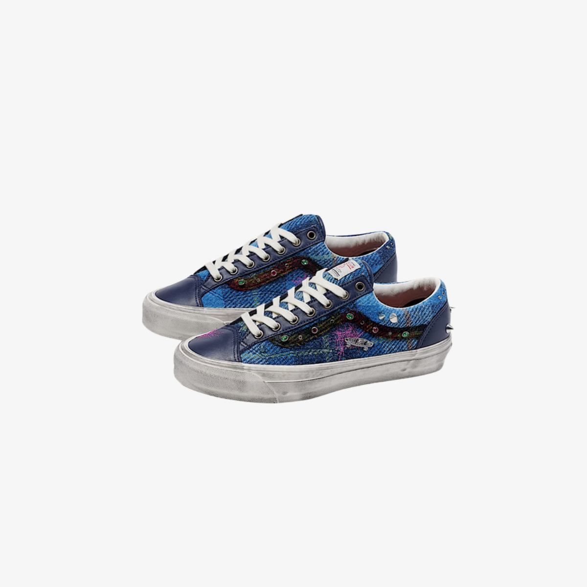 Vans LX Old Skool 36 Harris Tweed Navy