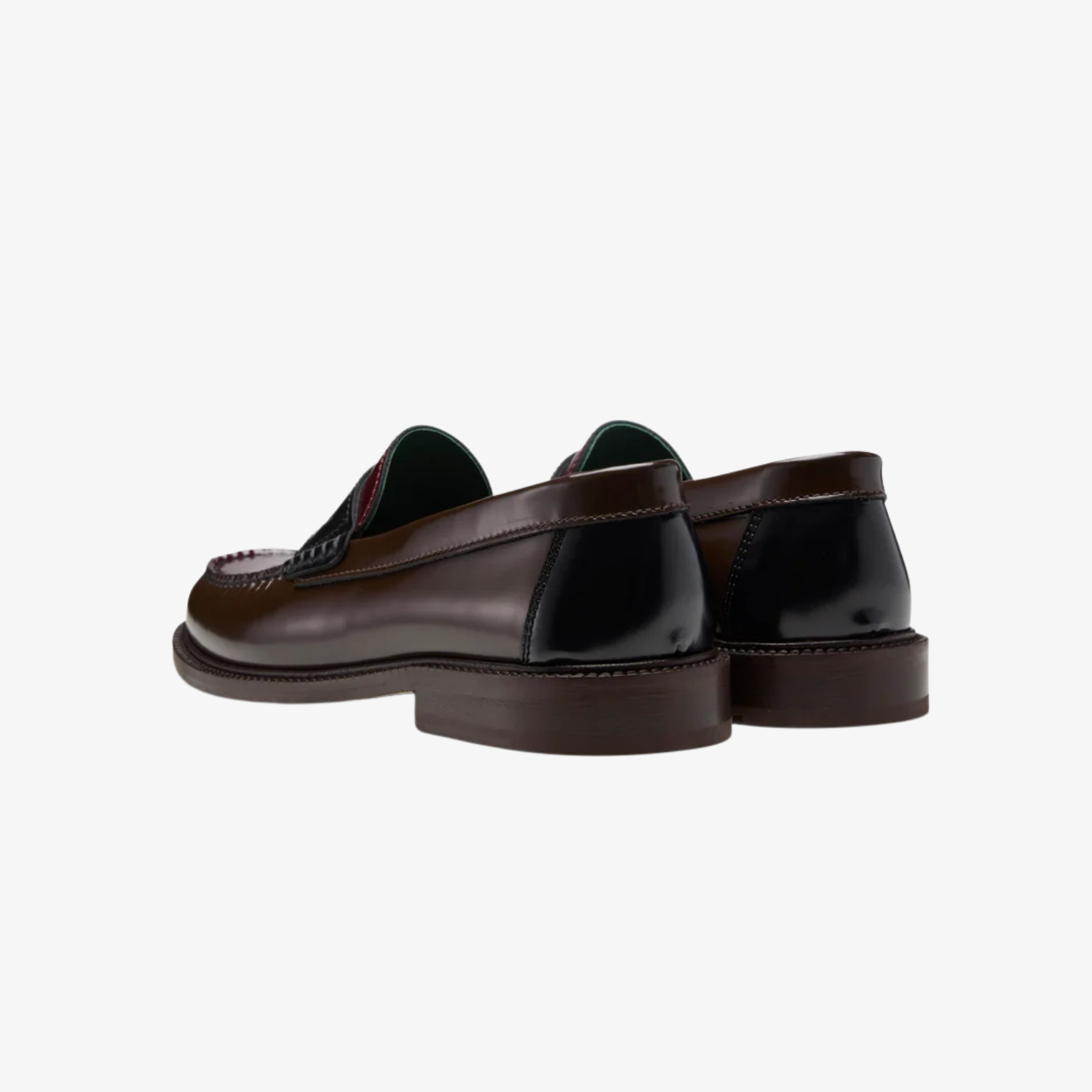 Vinny's Yardee Mocassin Three Tone Loafer Brown/Burgundy/Blue