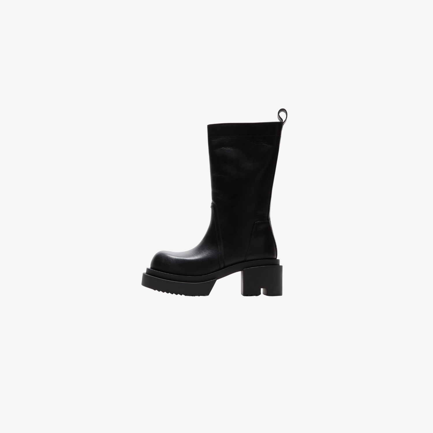 W Stivali In Pelle - Calf Pull  On Bogun - Black