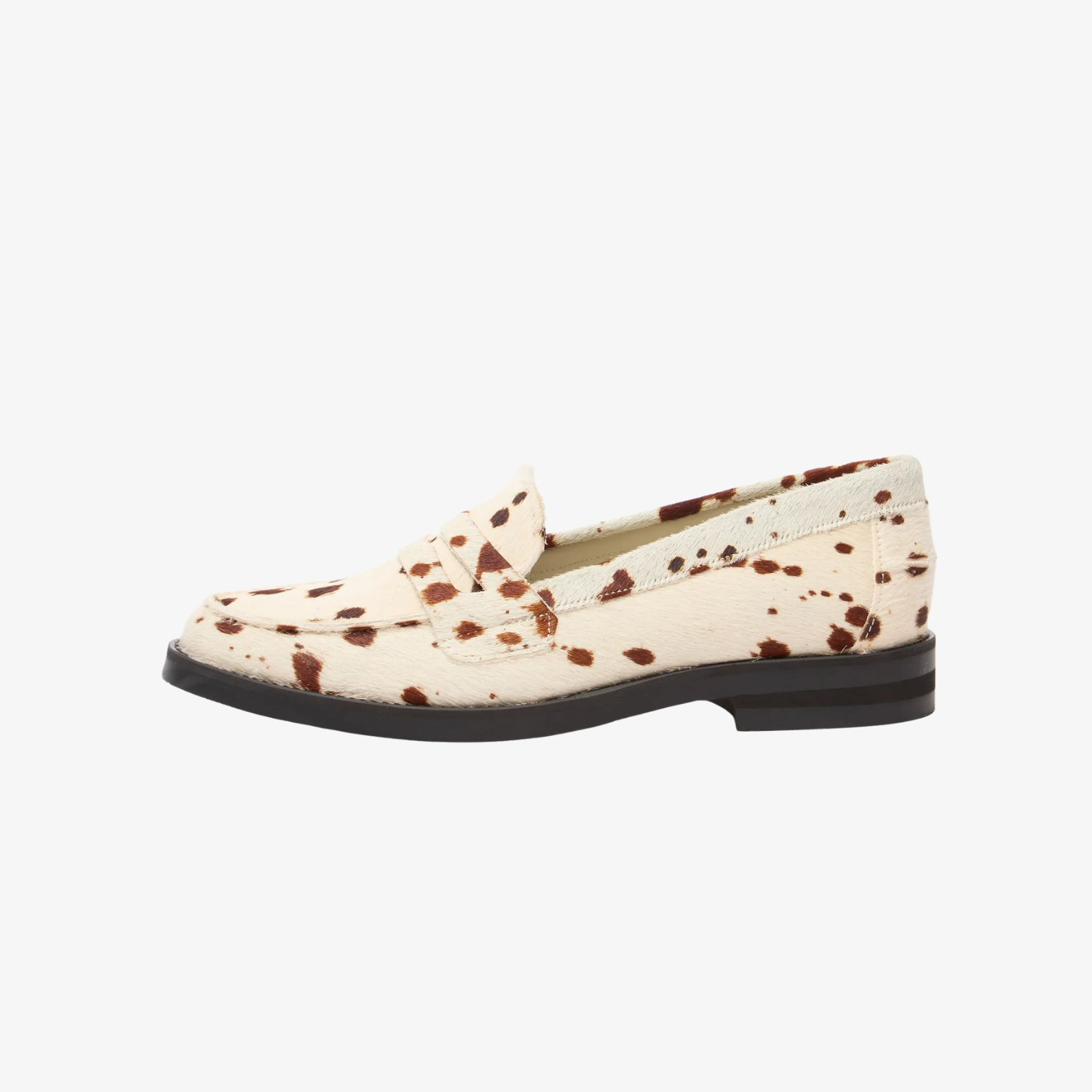 Wilde Brown Cow Pony Penny Loafer