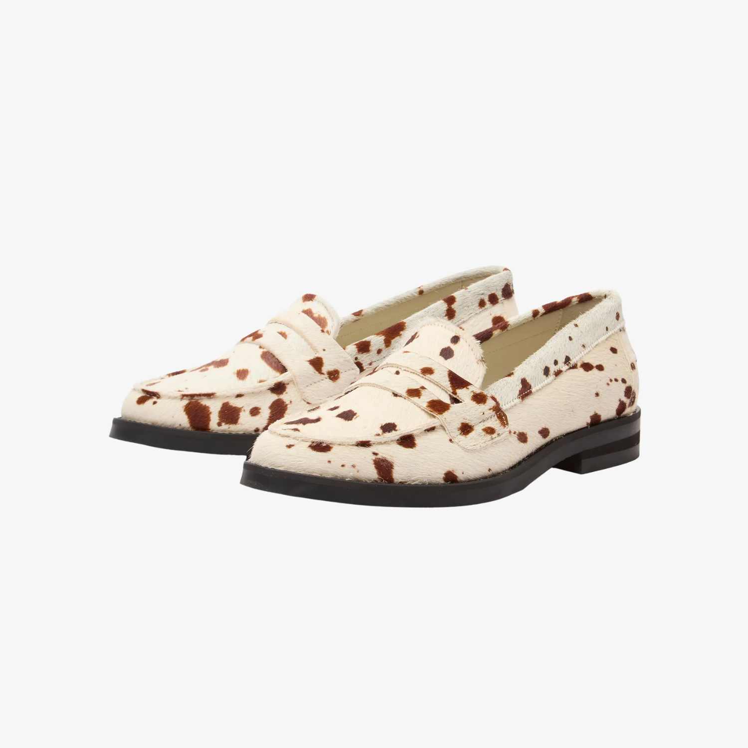 Wilde Brown Cow Pony Penny Loafer