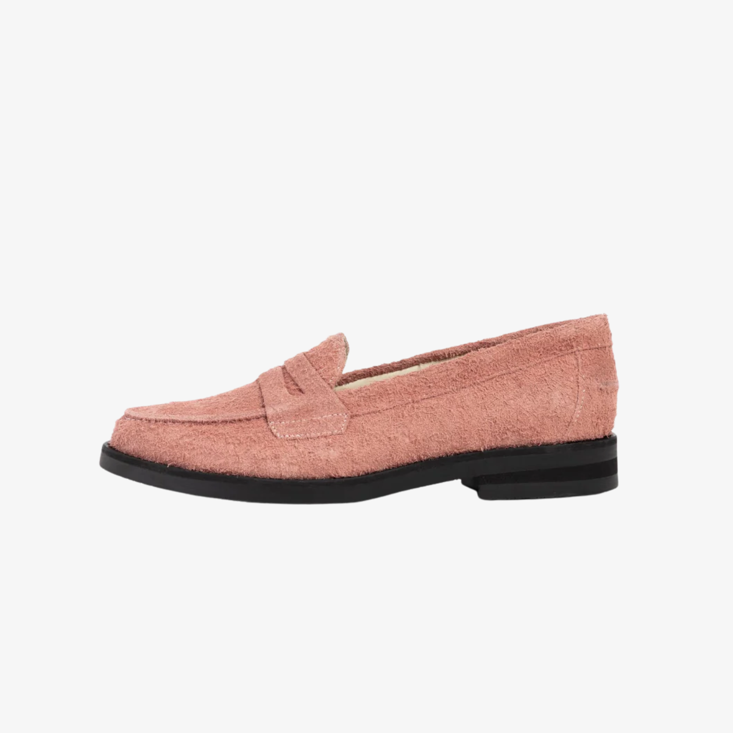 Wilde Hairy Pink Suede Penny Loafer